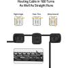CVLIFE 3 Pcs Pressure Switch Cable Guides Management Compatible with Mlok, Light Pressure Switch Cable Clips, Flashlight Wire Clips