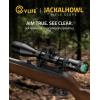 CVLIFE JackalHowl F02 4-12×40 Rifle Scope – 1 Inch Tube SFP Rifle Scope with 20mm Scope Rings – BDC Reticle – Second Focal Plane