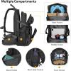 CVLIFE Tactical Hydration Pack 3L – Lightweight Water Bag With Bladder for Men Women, Heavy Duty Molle Backpack for Hiking, Cycling, Running, Hunting(Black)