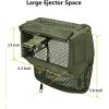 CVLIFE Thickened Brass Catcher, Heat Resistant Premium Nylon Shell Catcher, Zipper Bottom Brass Collector with Two Picatinny Rail Mount,Black and Green.(Green)