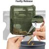 CVLIFE Thickened Brass Catcher, Heat Resistant Premium Nylon Shell Catcher, Zipper Bottom Brass Collector with Two Picatinny Rail Mount,Black and Green.(Green)