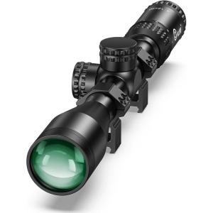 CVLIFE JackalHowl F02 4-12×40 Rifle Scope – 1 Inch Tube SFP Rifle Scope with 20mm Scope Rings – BDC Reticle – Second Focal Plane