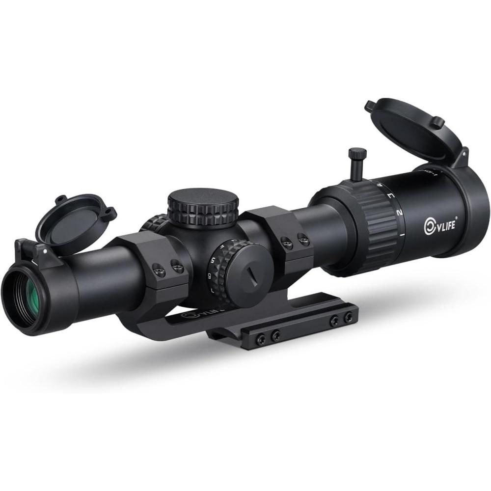 image:imageCVLIFE 110x24 LPVO Rifle Scope with 30mm Cantilever Mount Illuminated BDC Reticle Scope with Generous Eye Relief for 110X