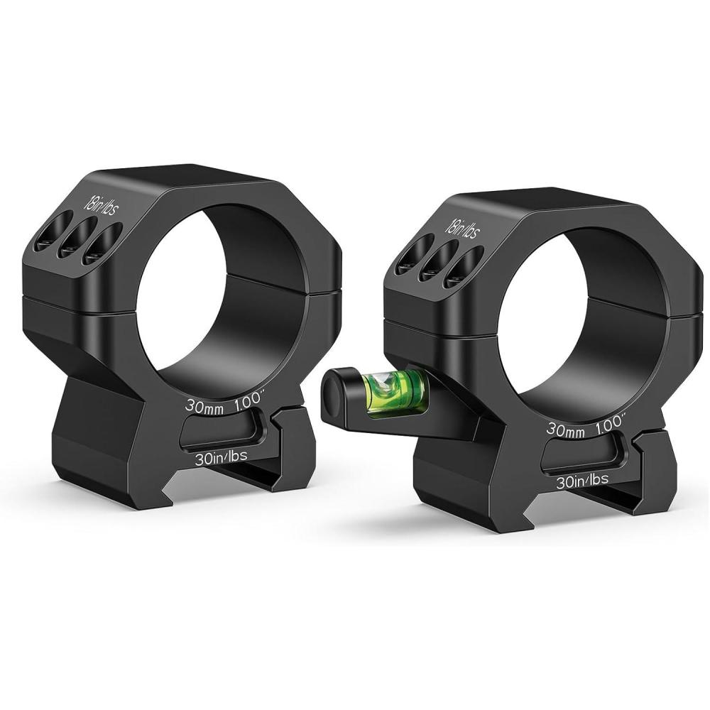 image:imageCVLIFE 30mm Scope Rings Precision Scope Mount with Integrated Level Bubble for Picatinny and More Rails 2 PiecesMedium