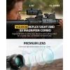 CVLIFE 1X22X33 Red Green Dot Sight and 3X Magnifier Combo, Motion Awake Multi-Reticle Circle Dot Open Reflex Sight with Flip-to-Side Magnifier, Absolute Co-Witness Mount for 21MM Picatinny