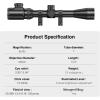 CVLIFE 3-9×40 Rifle Scope, Red & Green Illuminated Optical Riflescope, Mil-dot Reticle Scope for Hunting with 20mm Picatinny(Green Lens)