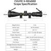 CVLIFE EagleFeather 3-9×40 AO Rifle Scope for Hunting – Red and Green Illuminated Mil-Dot Reticle – 1-inch Tube SFP Rifle Scope with 20mm Scope Rings