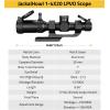 CVLIFE JackalHowl 1-4×20 LPVO Rifle Scope with Cantilever Mount, Illuminated Reticle Rimfire Scope Compact Riflescope with Zero Reset for Hunting(CV-BDC-1)