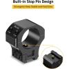CVLIFE Precision 1 Inch Dovetail Scope Rings with 1 Stop Pin – Fit 11mm and 3/8 inch Dovetail Rail – 2 Pieces(Medium)