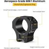 CVLIFE Precision 1 Inch Dovetail Scope Rings with 1 Stop Pin – Fit 11mm and 3/8 inch Dovetail Rail – 2 Pieces(Medium)