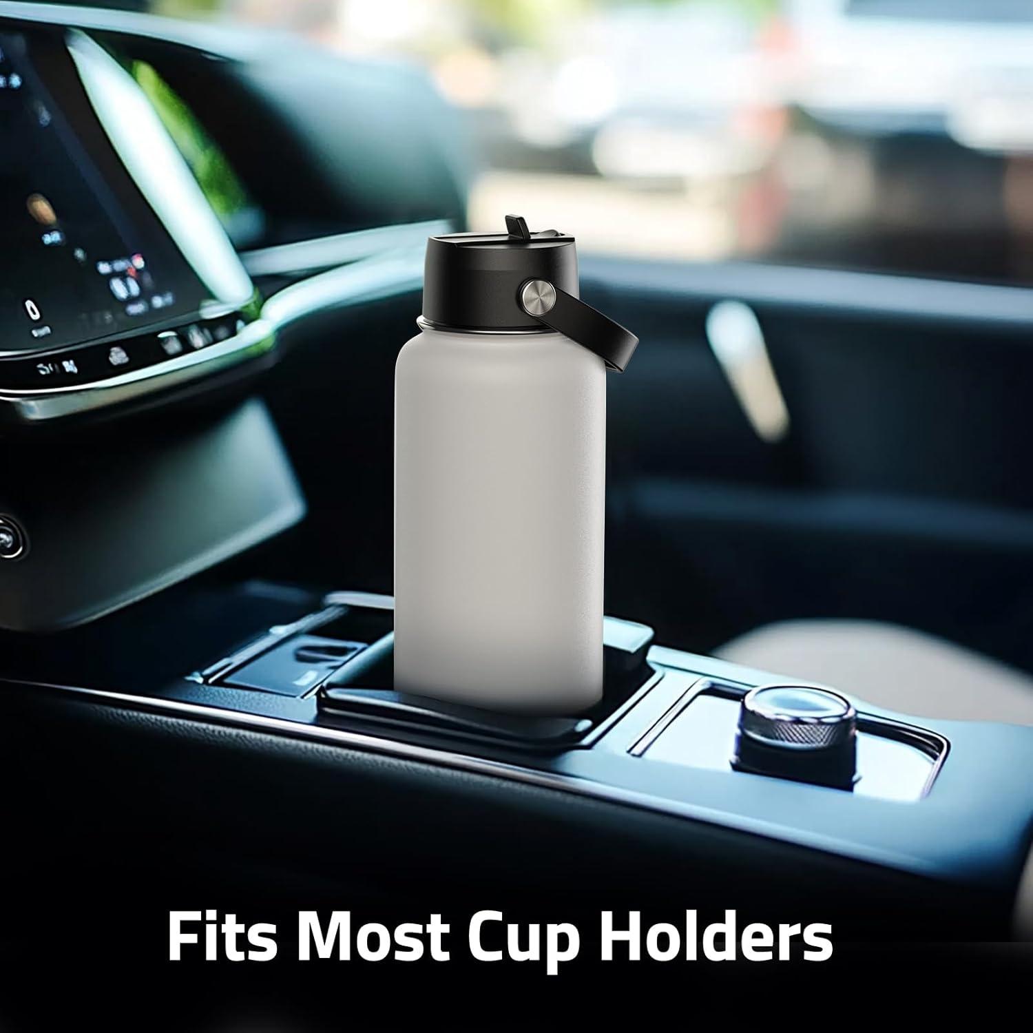 image:imageCVLIFE 32 Oz Insulated Water Bottle with Straw Leak Proof Stainless Steel Water Bottle for Cold and Hot Drinks Metal Travel Bottles for Gym and Sports WhiteWhite