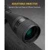 CVLIFE EagleFeather 2.5-10X50 AO Rifle Scope, Medium Range Scope with Red/Green Illuminated Mil-dot Reticle and Front Parallax Adjustment, 1 inch Tube