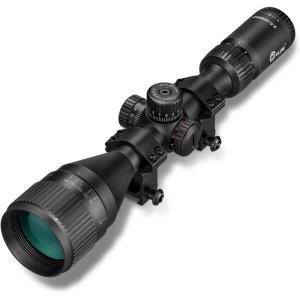 CVLIFE EagleFeather 2.5-10X50 AO Rifle Scope, Medium Range Scope with Red/Green Illuminated Mil-dot Reticle and Front Parallax Adjustment, 1 inch Tube
