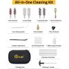 CVLIFE 12 Gauge Gun Cleaning Kit, Complete Shotgun Cleaning Kit with Cleaning Rod; Gun Cleaner Supplies Include Double Consumable Cleaning Accessories, Brushes, Slotted Tip, Cleaning Pick & Patches