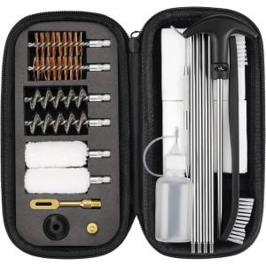 CVLIFE 12 Gauge Gun Cleaning Kit, Complete Shotgun Cleaning Kit with Cleaning Rod; Gun Cleaner Supplies Include Double Consumable Cleaning Accessories, Brushes, Slotted Tip, Cleaning Pick & Patches