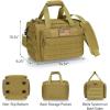 CVLIFE Tactical Gun Range Bag Pistol Shooting Range Duffle Bag, Range Bag for handguns Gun Case Bag with Lockable Zipper for Shooting Range Outdoor Hunting