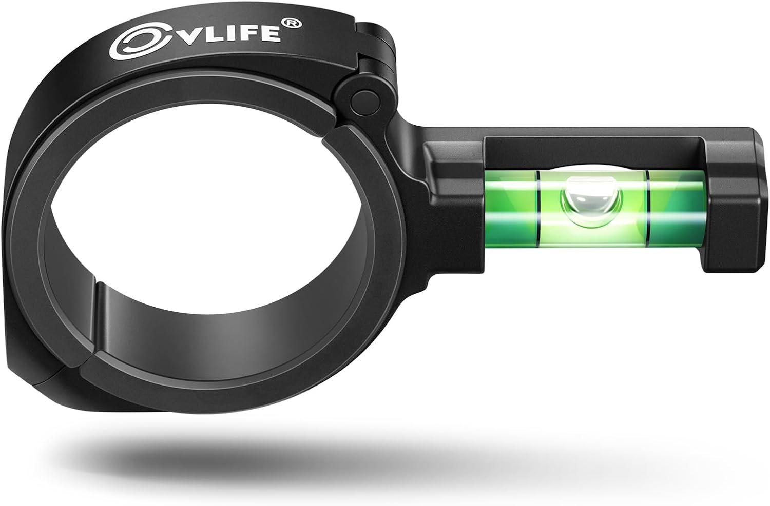 image:imageCVLIFE Scope Level with Plastic Reducer Ring Fits 30mm34mm Scope Tubes Anticant Scope Leveling Kit Lowprofile Bubble Level Tool
