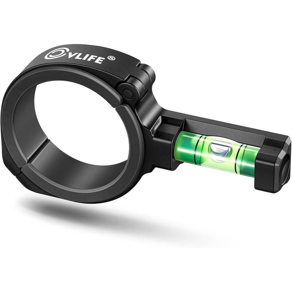 image:imageCVLIFE Scope Level with Plastic Reducer Ring Fits 30mm34mm Scope Tubes Anticant Scope Leveling Kit Lowprofile Bubble Level Tool