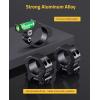 CVLIFE Scope Level and Scope Rings for 30mm Tubes Anti-cant 30mm Scope Bubble Level 1 Inch Ring Center Height Scope Mount Compatible with Picatinny Rails Aluminum Alloy
