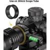 CVLIFE Scope Level with Plastic Reducer Ring Fits 30mm/34mm Scope Tubes Anti-cant Scope Leveling Kit Low-profile Bubble Level Tool