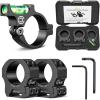 CVLIFE Scope Level and Scope Rings for 30mm Tubes Anti-cant 30mm Scope Bubble Level 1 Inch Ring Center Height Scope Mount Compatible with Picatinny Rails Aluminum Alloy