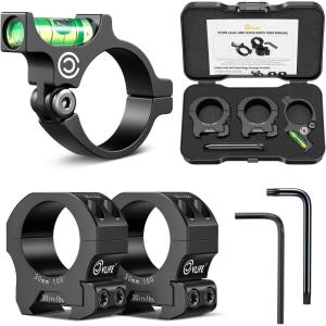 CVLIFE Scope Level and Scope Rings for 30mm Tubes Anti-cant 30mm Scope Bubble Level 1 Inch Ring Center Height Scope Mount Compatible with Picatinny Rails Aluminum Alloy