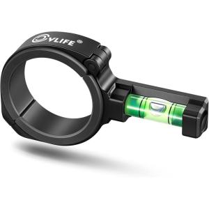 CVLIFE Scope Level with Plastic Reducer Ring Fits 30mm/34mm Scope Tubes Anti-cant Scope Leveling Kit Low-profile Bubble Level Tool