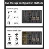 CVLIFE Pistol Case, Built-In Lock TSA Gun Case for 5 Pistol Case, 22 Magazines, 45 Bullets, Waterproof, Shock-Proof TSA Approved Firearm Travel Case with Desiccant