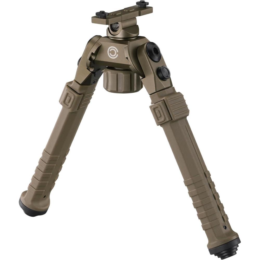 image:imageCVLIFE Rifle Bipod Compatible with MRail Bipods for Rifles Made of Aluminum and Lightweight HighStrength Polymer Height Adjustment for Hunting and ShootingFlat Dark Earth