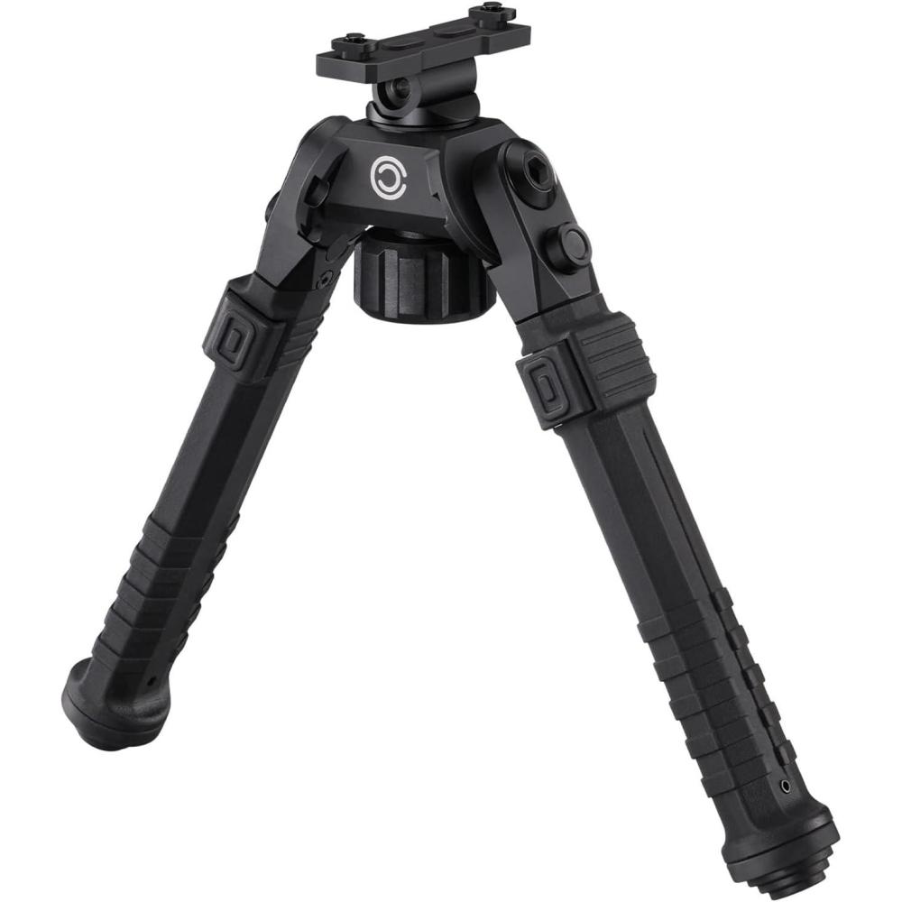 image:imageCVLIFE Rifle Bipod Compatible with MRail Bipods for Rifles Made of Aluminum and Lightweight HighStrength Polymer Height Adjustment for Hunting and ShootingBlack