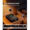 CVLIFE Biometric Gun Safe, Fingerprint Gun Safe with Watch & Phone Wireless Charging, 3-in-1 Alarm Clock Safe, Adjustable LED Light for Home Nightstand Bedside