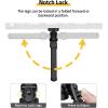 CVLIFE Picatinny Bipods for Rifles Bipod Adjustable Rotation 360 Degrees Tilt Portable Sturdy Bipod for Hunting and Shooting(Black)