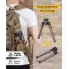 CVLIFE Picatinny Bipods for Rifles Bipod Adjustable Rotation 360 Degrees Tilt Portable Sturdy Bipod for Hunting and Shooting(Flat Dark Earth)
