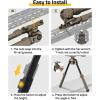 CVLIFE Rifle Bipod Compatible with M-Rail Bipods for Rifles Made of Aluminum and Lightweight High-Strength Polymer Height Adjustment for Hunting and Shooting(Flat Dark Earth)