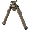 CVLIFE Rifle Bipod Compatible with M-Rail Bipods for Rifles Made of Aluminum and Lightweight High-Strength Polymer Height Adjustment for Hunting and Shooting(Flat Dark Earth)