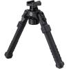CVLIFE Rifle Bipod Quick Release Picatinny Bipod 360 Degree Swivel Adjustable Height Made of Lightweight High-Strength Polymer and Aluminum for Shooting and Hunting(Black)