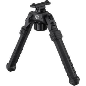 CVLIFE Rifle Bipod Compatible with M-Rail Bipods for Rifles Made of Aluminum and Lightweight High-Strength Polymer Height Adjustment for Hunting and Shooting(Black)