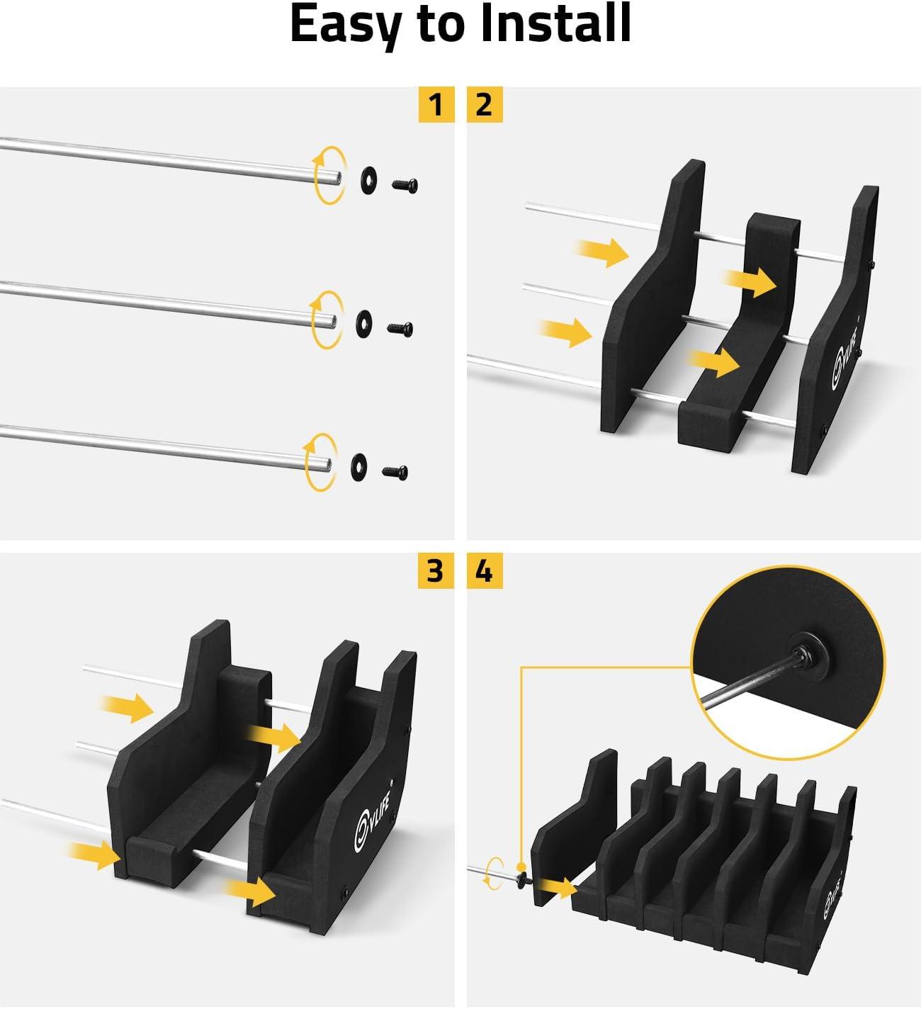 image:imageCVLIFE Foam Pistol Rack for Gun Safe Shelf Pistol Holder Gun Safe Cabinet Accessories Handgun Rack Pistol Stand for Storage 6 Slots 8 Slots6 Slots