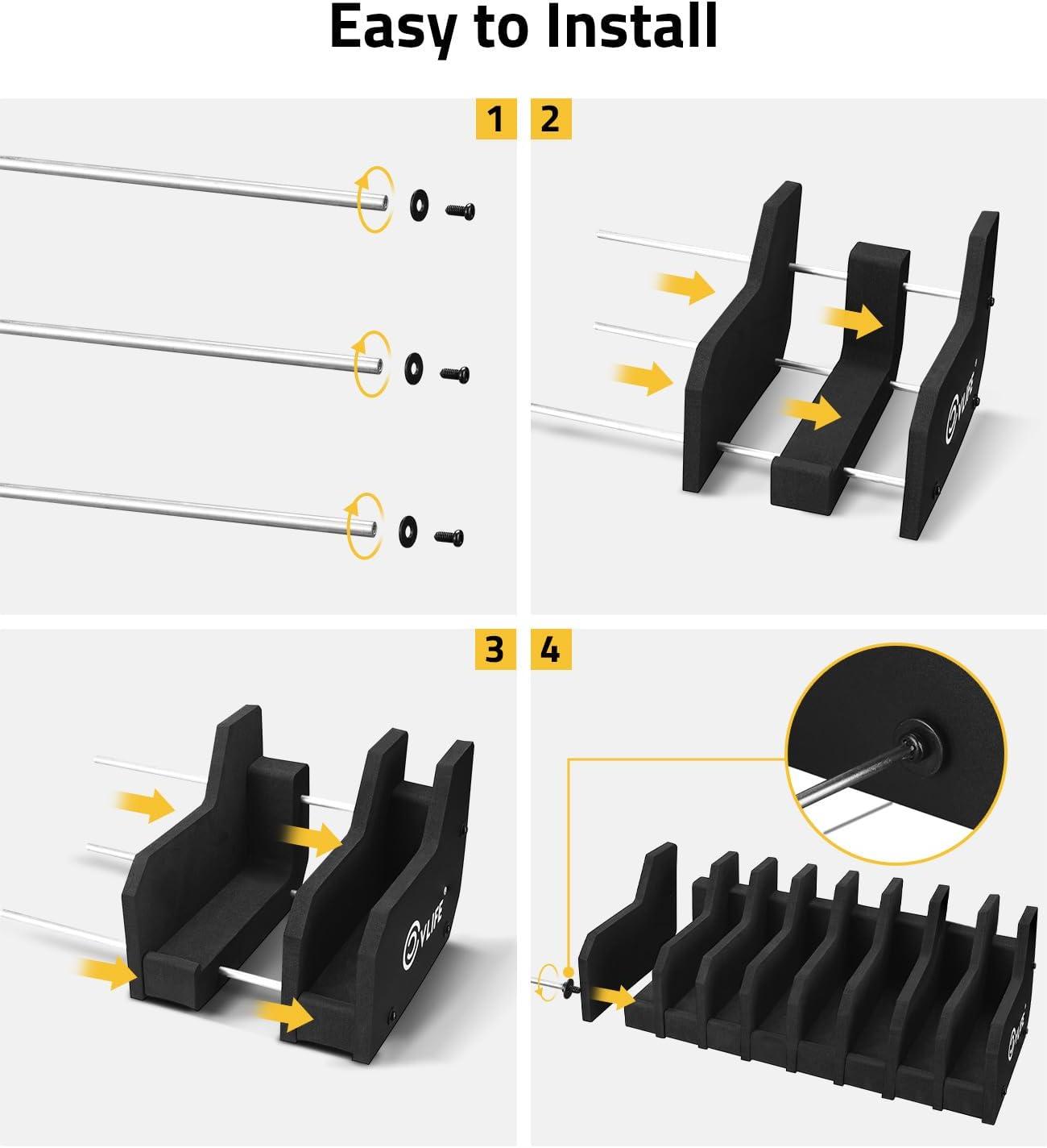 image:imageCVLIFE Foam Pistol Rack for Gun Safe Shelf Pistol Holder Gun Safe Cabinet Accessories Handgun Rack Pistol Stand for Storage 6 Slots 8 Slots8 Slots