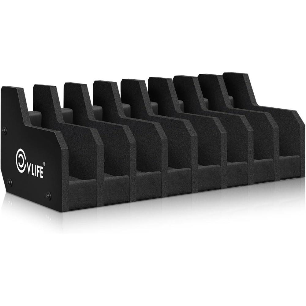 image:imageCVLIFE Foam Pistol Rack for Gun Safe Shelf Pistol Holder Gun Safe Cabinet Accessories Handgun Rack Pistol Stand for Storage 6 Slots 8 Slots8 Slots