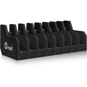 CVLIFE Foam Pistol Rack for Gun Safe Shelf Pistol Holder Gun Safe Cabinet Accessories Handgun Rack Pistol Stand for Storage 6 Slots 8 Slots(8 Slots)