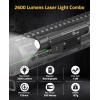 CVLIFE 2600 Lumens Compact Rifle Laser Light Combo with Easy Touch Switch, Ar Light Compatible with M-Rail and Picatinny, Magnetic Rechargeable Ar Flashlight with Green Laser for Home Defense, Hunting(Green Laser Light Combo)
