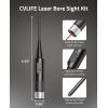 CVLIFE Rechargeable Laser Bore Sight Kit, Green/Red Bore Sight Kit for .17 to 12GA Caliber Rifles Pistols Handgun, Hunting Laser Boresighter Kit with 16pcs Adapters and Arbor