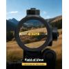 CVLIFE 3X Red Dot Magnifier with Quick-Release and Flip-to-Side Mount,2.95in Eye Relief,Absolute and Lower 1/3 Co-Witness Red Dot Sight with Magnifier,1000G Shockproof & IP67 Waterproof