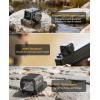 CVLIFE WildHawk Enclosed Auto-Brightness Red/Green Dot Sight for RMS RMSc, Circle & 2MOA Dot Motion Awake Reflex Sight Optic Scope for Compact Pistol, 3500G Shockproof, Adapter for MOS/RMR/Picatinny(Green 2 MOA Dot & 38 MOA Circle)