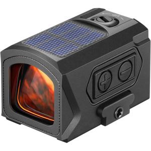 CVLIFE Solar Enclosed Red Dot Sight, Multi-Reticle 2 MOA Dot & 30 MOA Circle for RMR Footprint, Parallax-Free Red Dot Sight, Reflex & Precise Optic with Adapter Plate for MOS