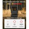 CVLIFE WildHawk Solar Auto Brightness Red Dot Sight for RMR, 2MOA Dot & 40MOA Circle Large Lens Open Reflex Optics, Motion Awake Red Dot Scope with Adapter for MOS & 21mm Picatinny Absolute Co-witness