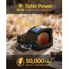 CVLIFE WildHawk X Solar Auto Brightness Red/Green Dot Sight for RMR & Full-Sized Setups, 2 MOA Dot & 48/32 MOA Circle Open Reflex Optics, Motion Awake 3000G Shockproof with Adapter for MOS & Picatinny(Red 2 MOA Dot & 48 MOA Circle)