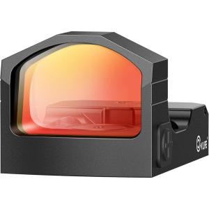 CVLIFE WolfCovert 4-Reticle 2000G Shockproof Red/Green Dot Sight for RMR, Motion Awake 32 MOA Circle & 3 MOA Dot Reflex Sight for Full-Sized Pistol, Optics Scope with Adapter for MOS & 21MM Picatinny(Red Dot)