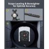 CVLIFE Rechargeable Green/Red Laser Bore Sight Kit with 64 Caliber Adapters for .17 to 12GA, Magnetic Scope Leveling Tool & Scope Level(Red Laser)